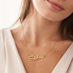Signature-style Arabic Name Necklace