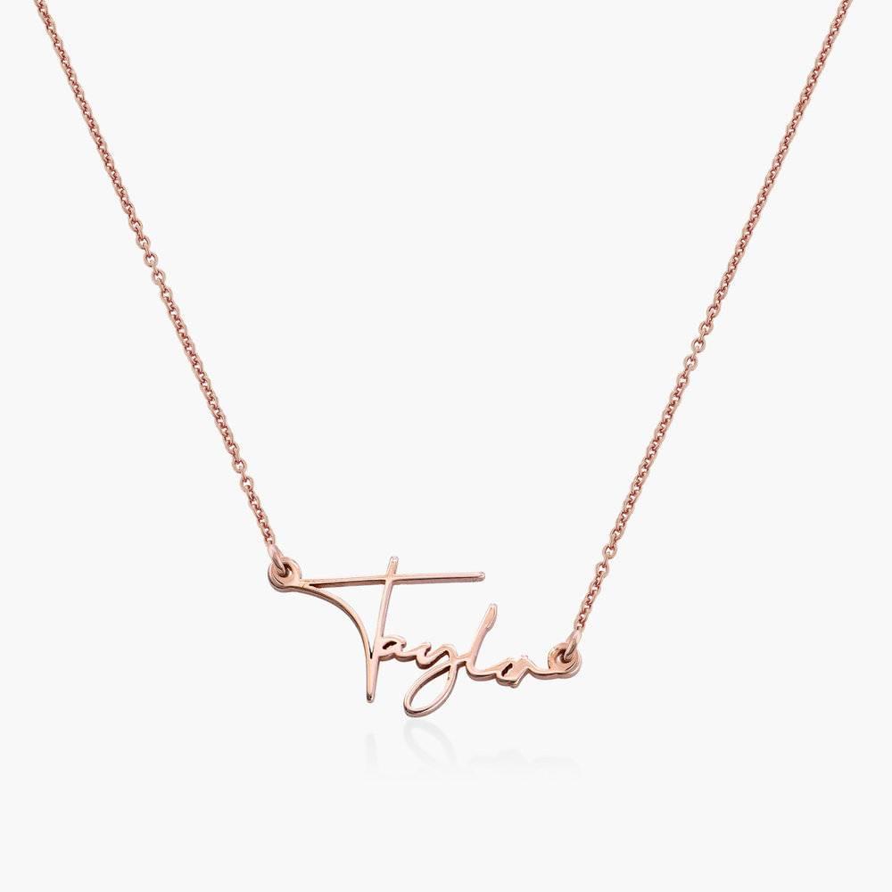 Rose gold Signature Style Name Necklace