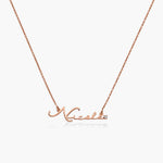 Signature Style Name Necklace with birthstone