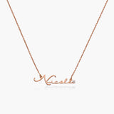 Signature Style Name Necklace with birthstone