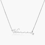 Signature Style Name Necklace with birthstone