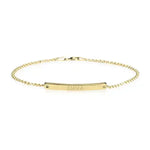 Skinny Engraved Bar Bracelet