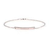 Skinny Engraved Bar Bracelet