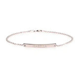 Skinny Engraved Bar Bracelet