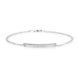 Skinny Engraved Bar Bracelet