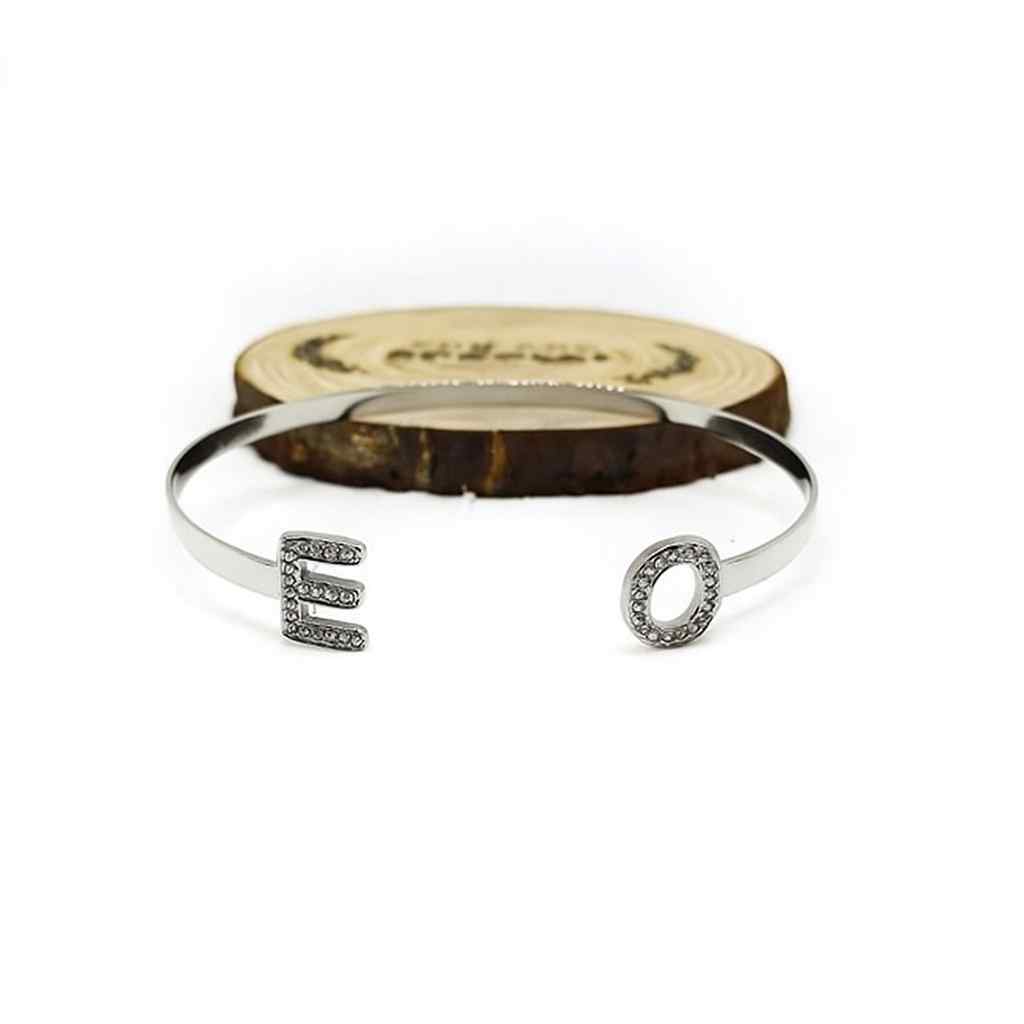 Two-Letter Stone Bangle