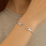 Two-Letter Stone Bangle