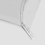 Vertical Roman Numeral Necklace