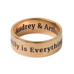 Wide Engraved Band Ring