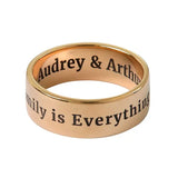 Wide Engraved Band Ring