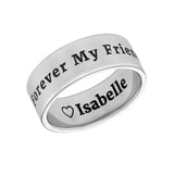 Wide Engraved Band Ring