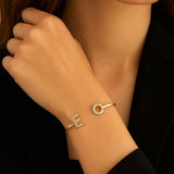 Two-Letter Stone Bangle