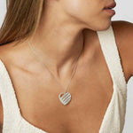 Personalized Heart Necklace Upto 4 Names & Diamonds