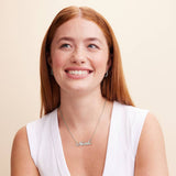 Personalized Classic English Name Necklace with Diamond