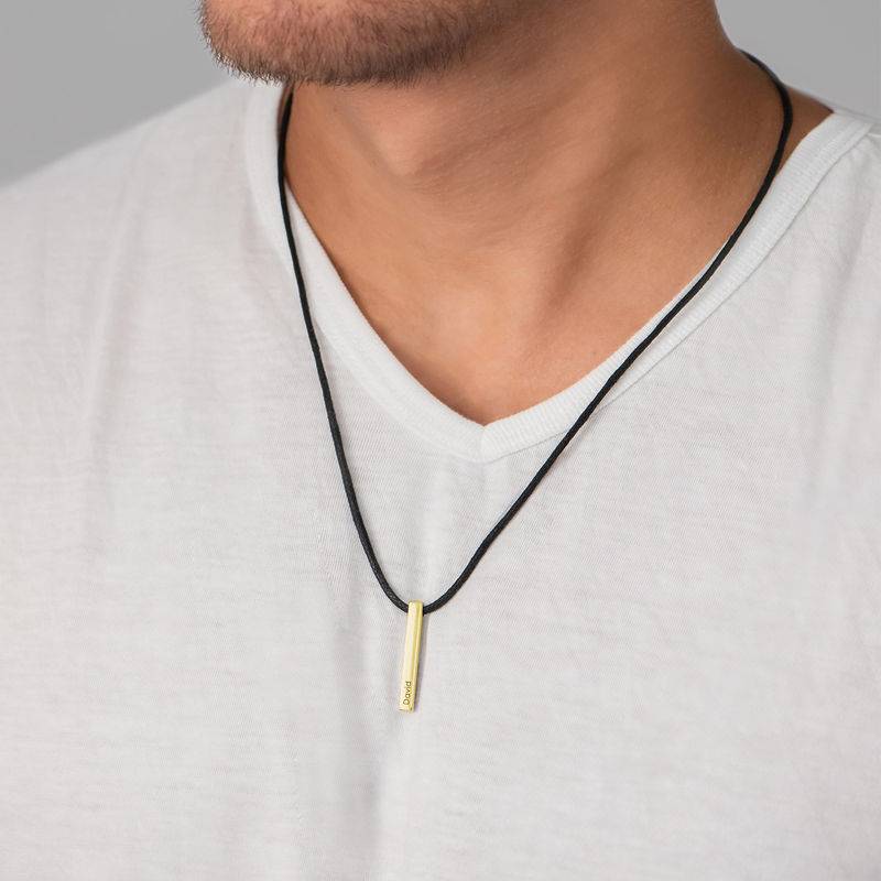 Engraved 3D Bar Name Necklace