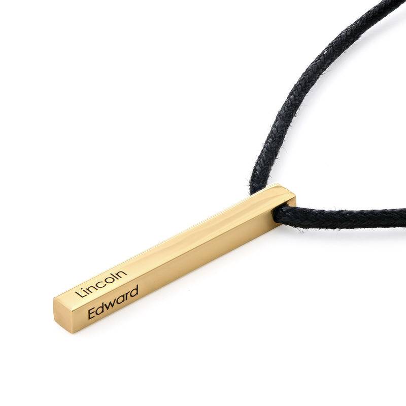 Engraved 3D Bar Name Necklace