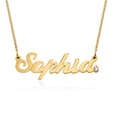 Personalized Classic English Name Necklace with Diamond
