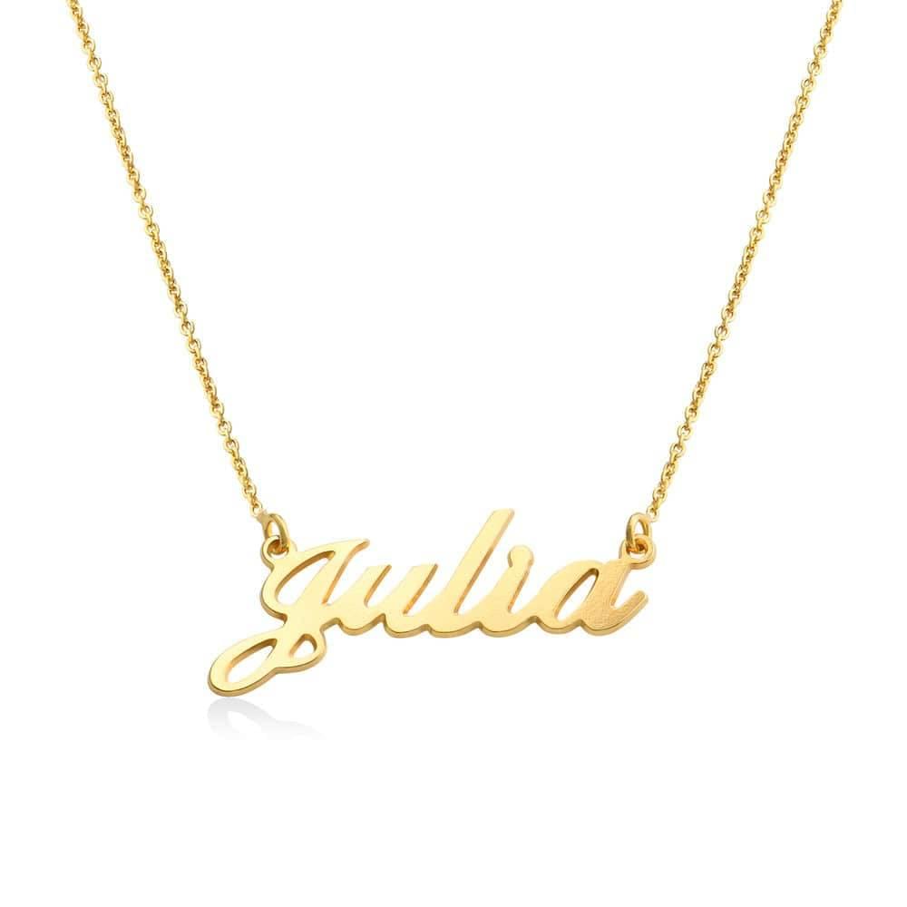 Personalize English Classic name necklace in 18k Gold platted 