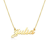 Personalize English Classic name necklace in 18k Gold platted 