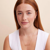 Personalize English Classic name necklace in 18k Rose Gold platted 
