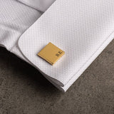 Engraved Square Shape Cufflink