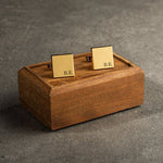 Engraved Square Shape Cufflink