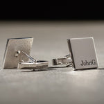 Engraved Square Shape Cufflink