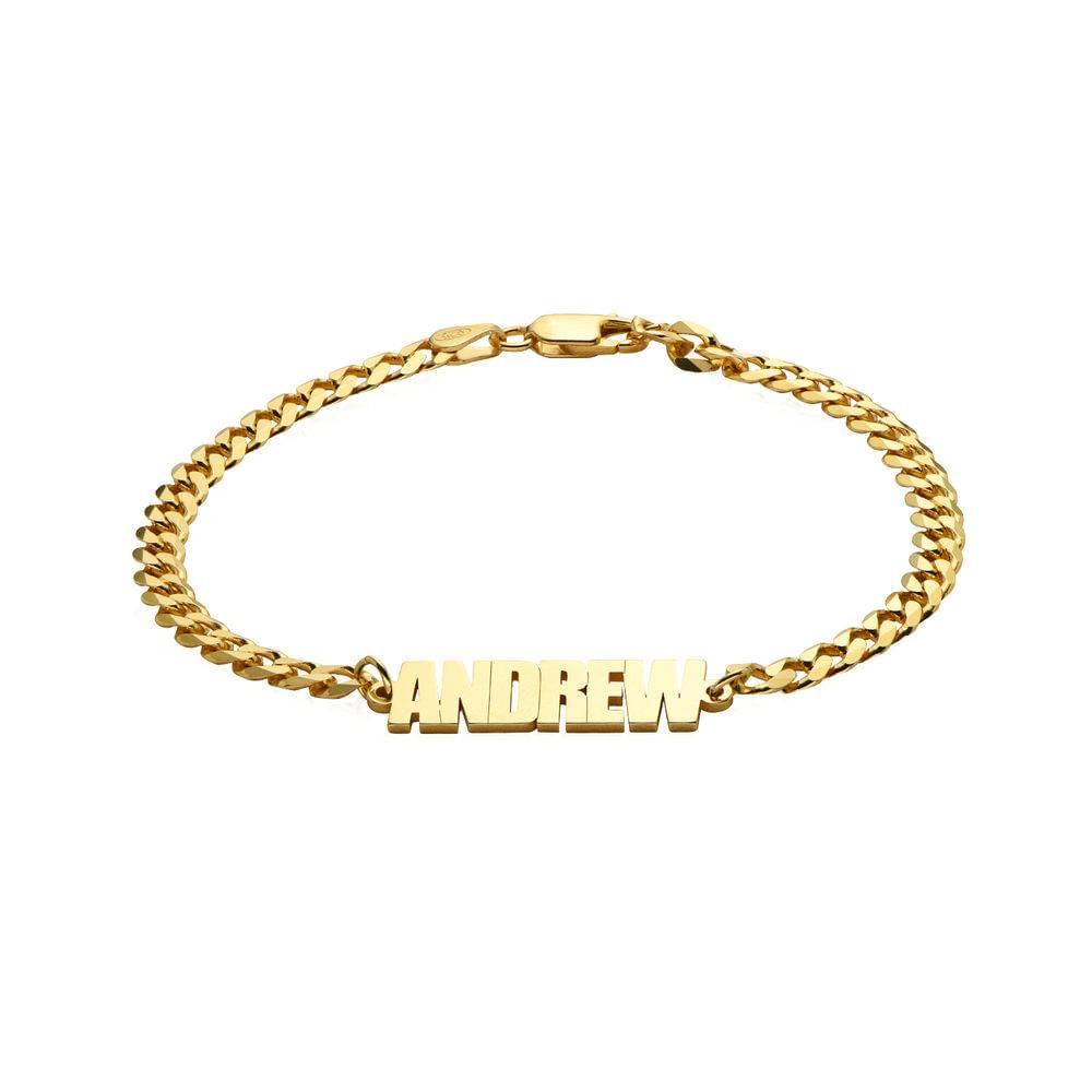 Thick Chain Name Bracelet