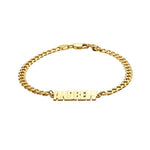 Thick Chain Name Bracelet