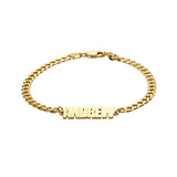 Thick Chain Name Bracelet