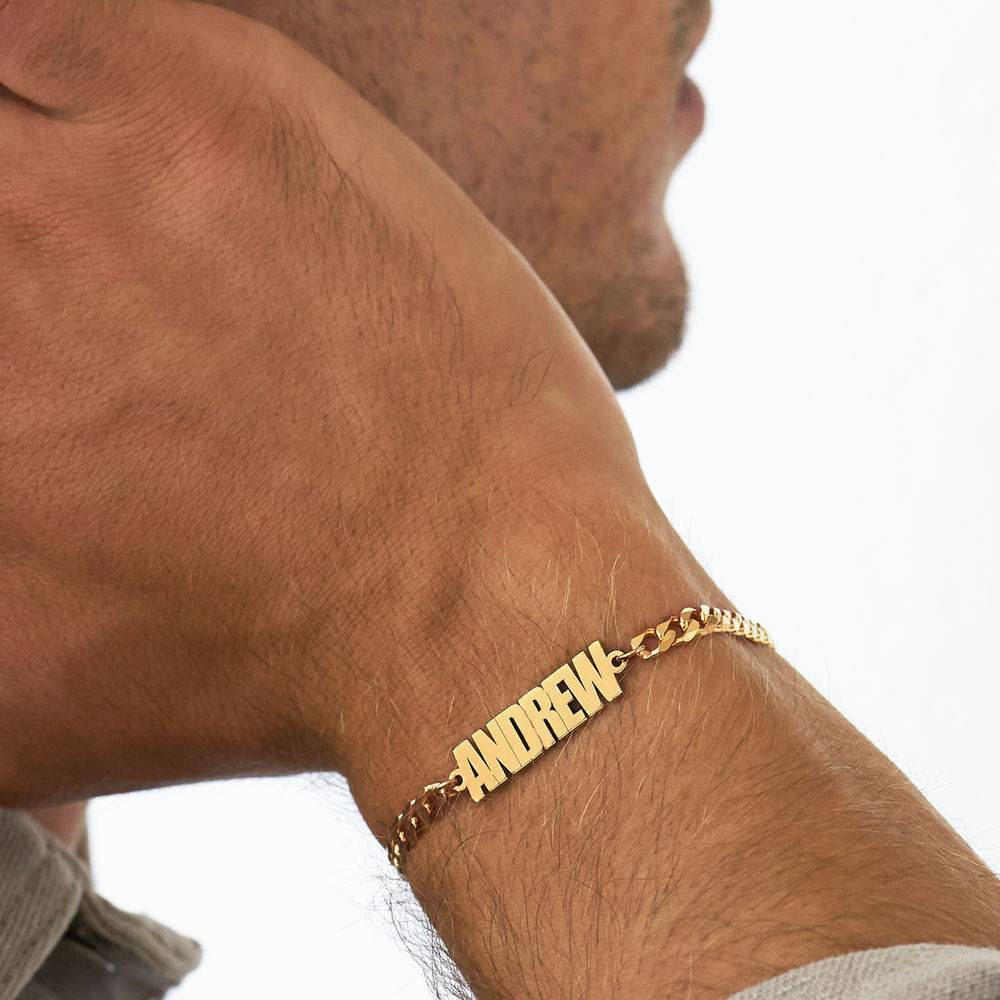 Thick Chain Name Bracelet