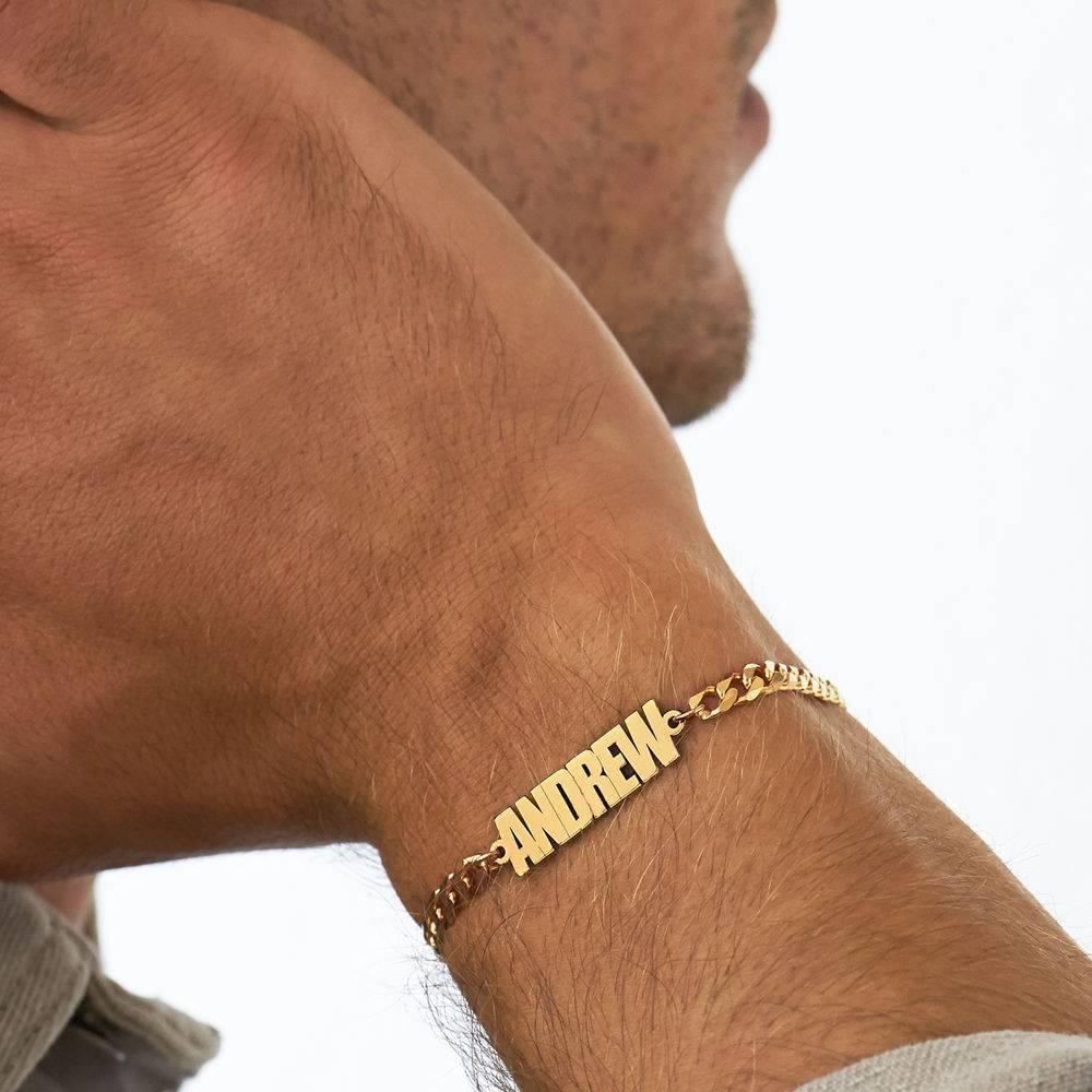 Thick Chain Name Bracelet
